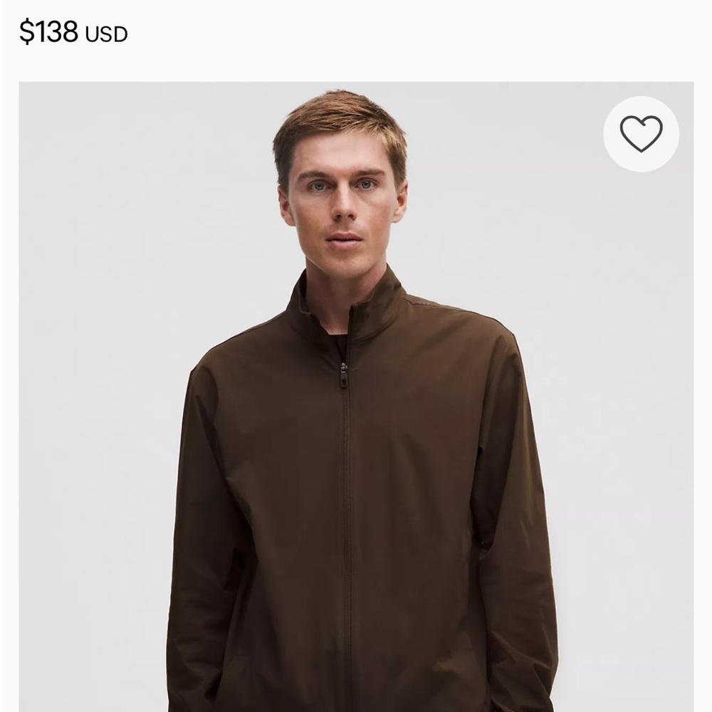 lululemon athletica Men's Dark Brown Walnut Crunch Windbreaker